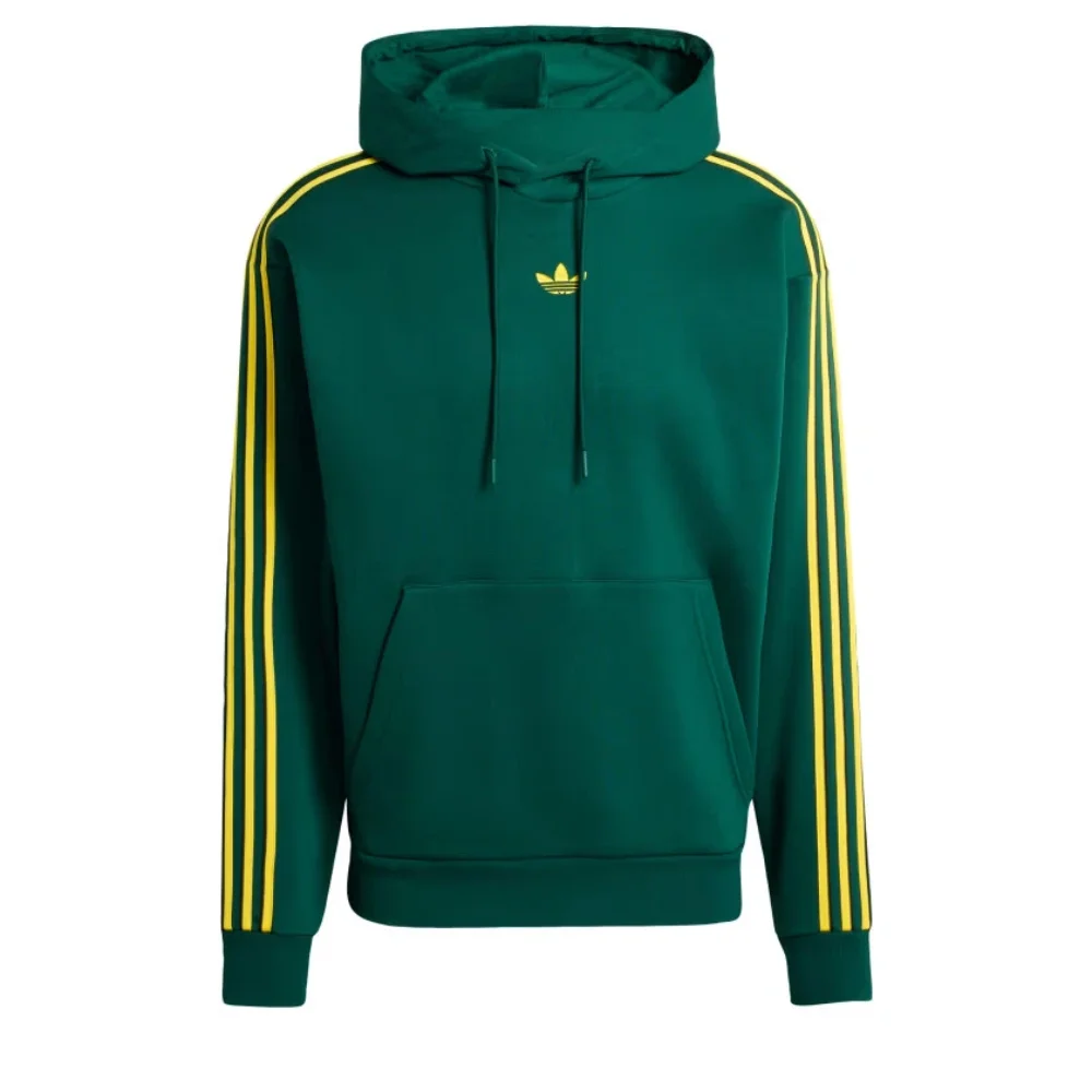 Buzo con capota adidas Tipped Stripes Hombre Verde