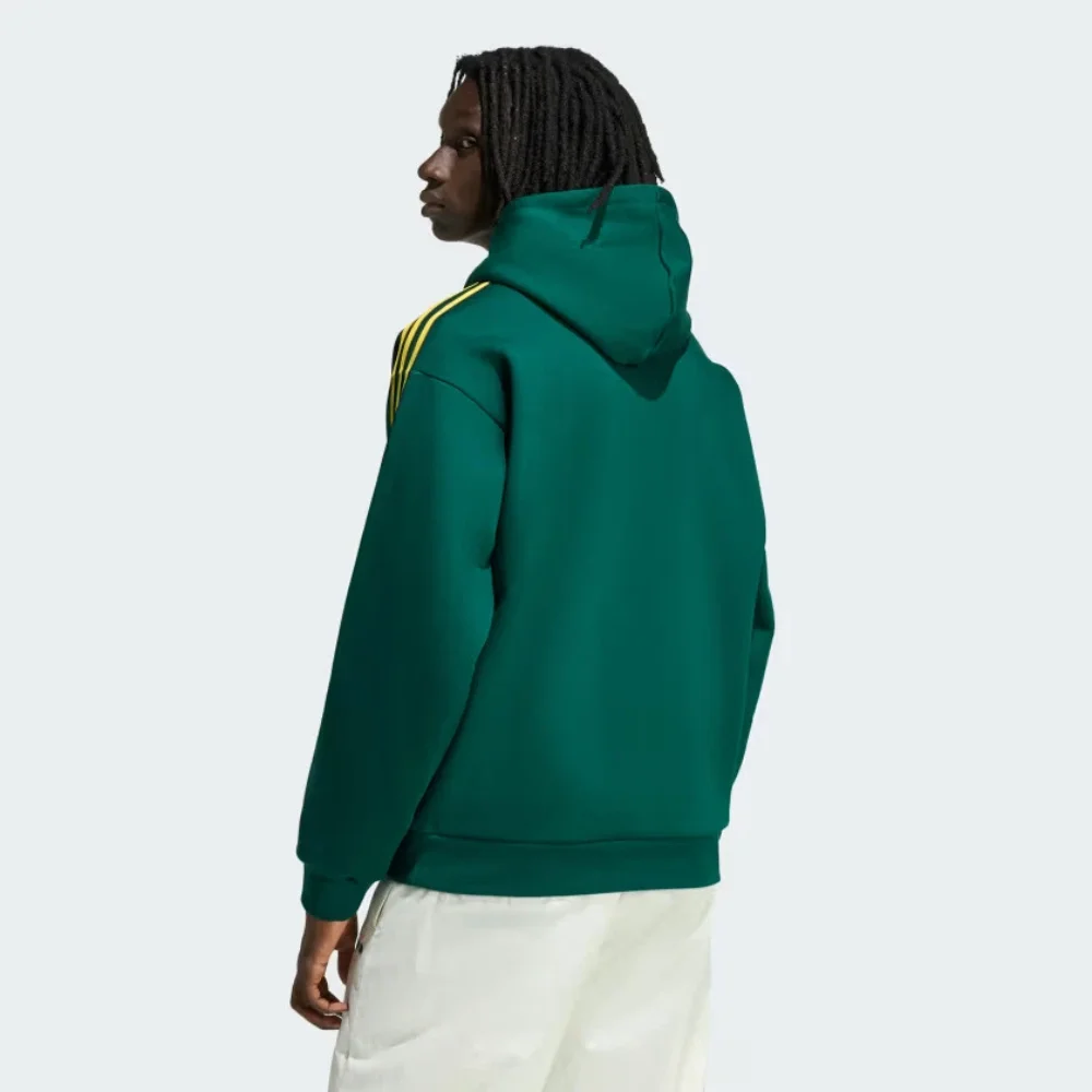 Buzo con capota adidas Tipped Stripes Hombre Verde